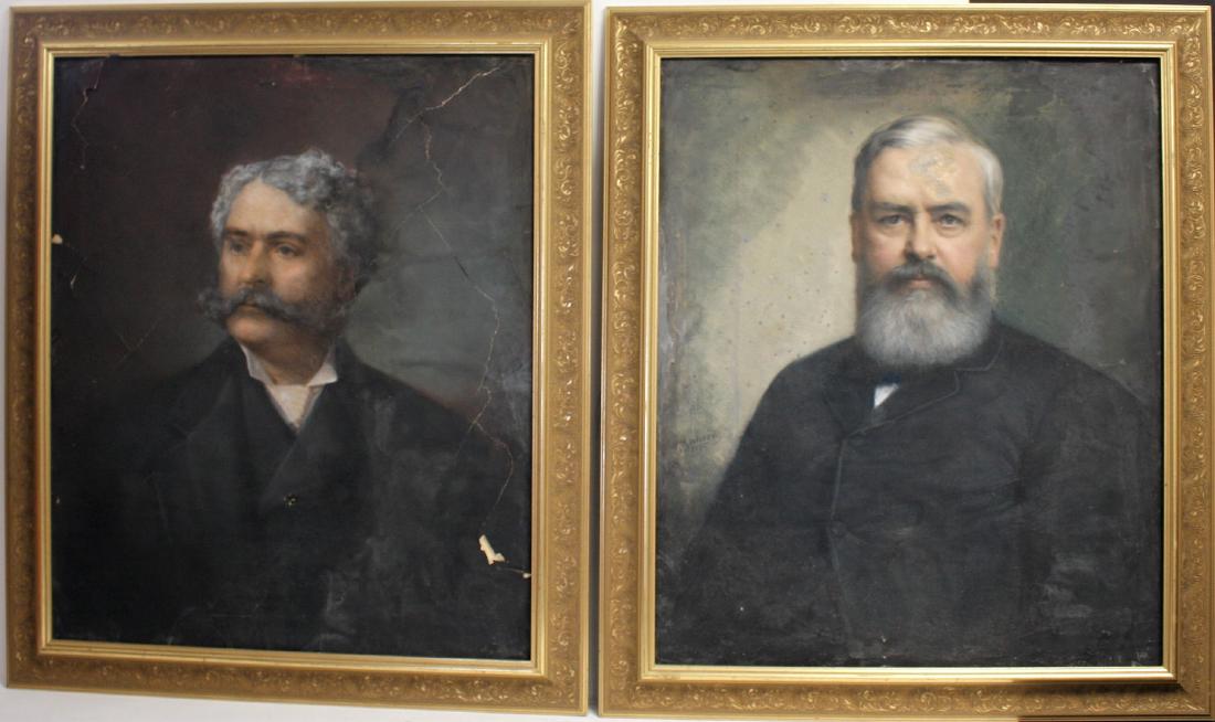 George Gerhard; Two(2) 19thC. American Pastel Portraits (1 of 10)