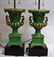 Pair of Old Paris Porcelain Urn Lamps - 6