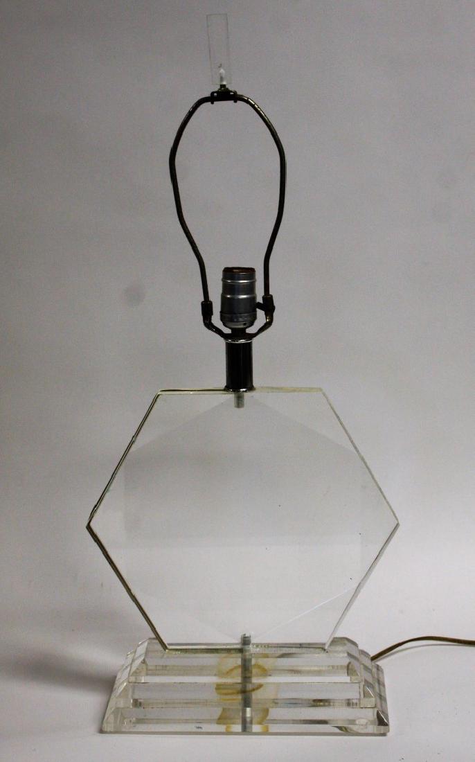 Mid Century Lucite Table Lamp (1 of 4)