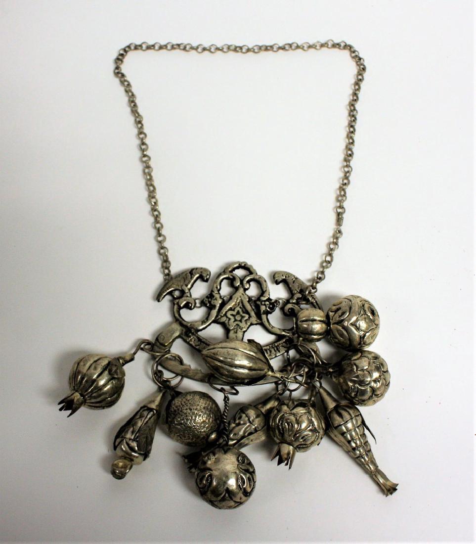 Early Continental Silver Charm Necklace (1 of 4)