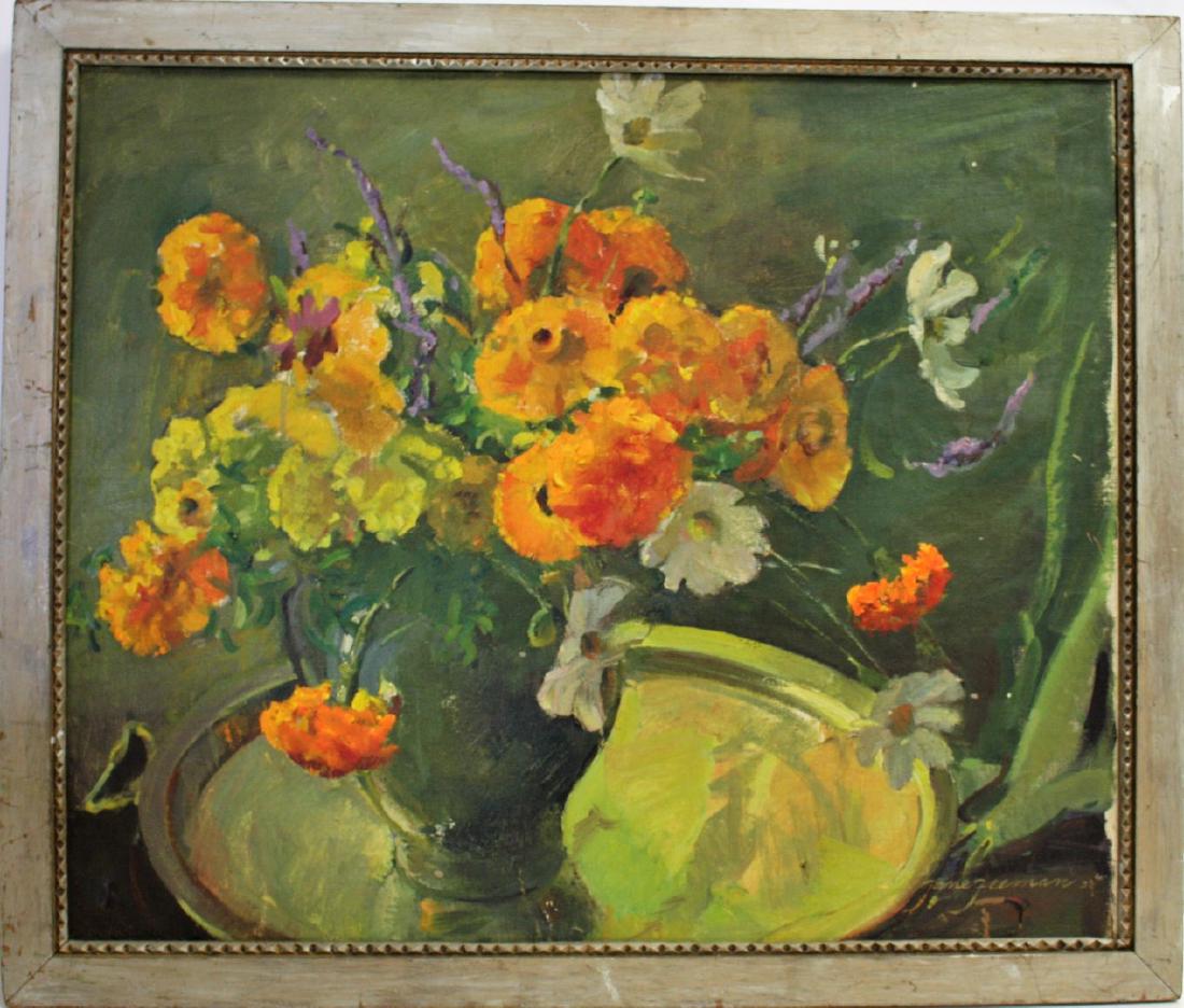 Jane Freeman; 20thC. American Oil Signed (1 of 4)