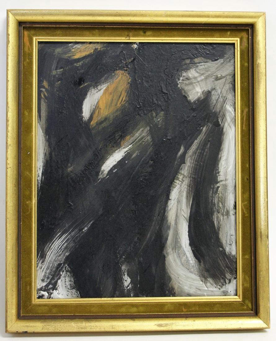 Franz Kline(after); 20thC. Oil Abstract Composition (1 of 3)