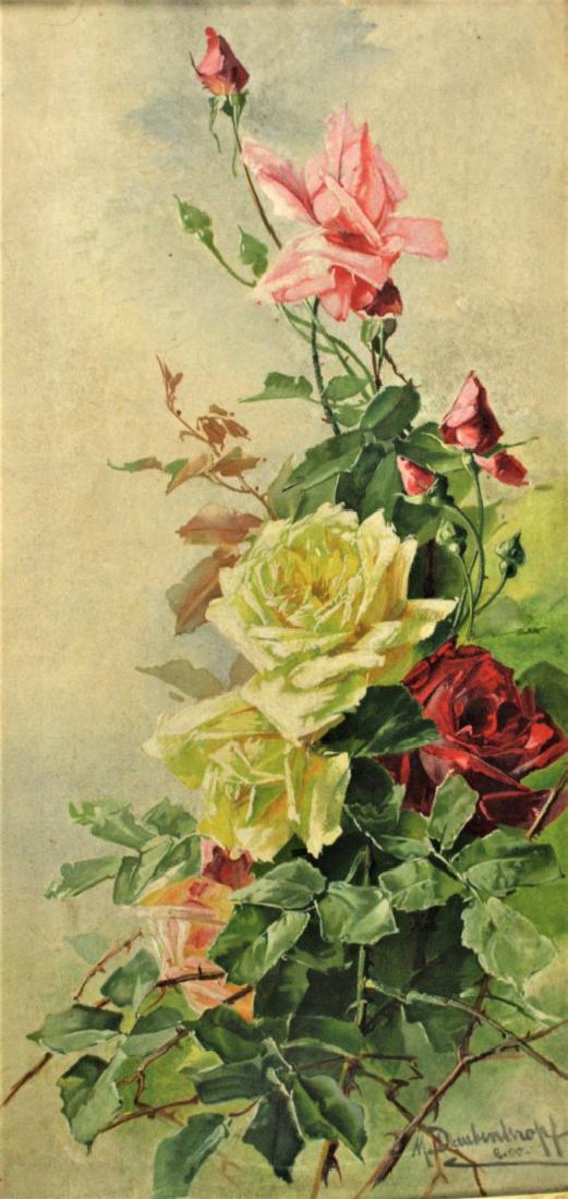 M. Daubenkroff; 19thC. German Oil Still Life Signed (1 of 6)