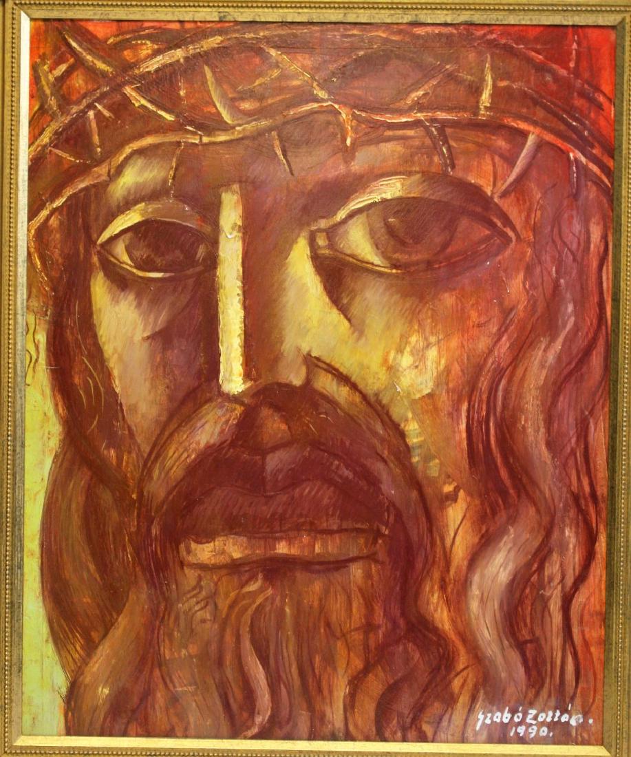 Zoltan Szabo; 20thC. Hungarian Oil Portrait Signed (1 of 5)