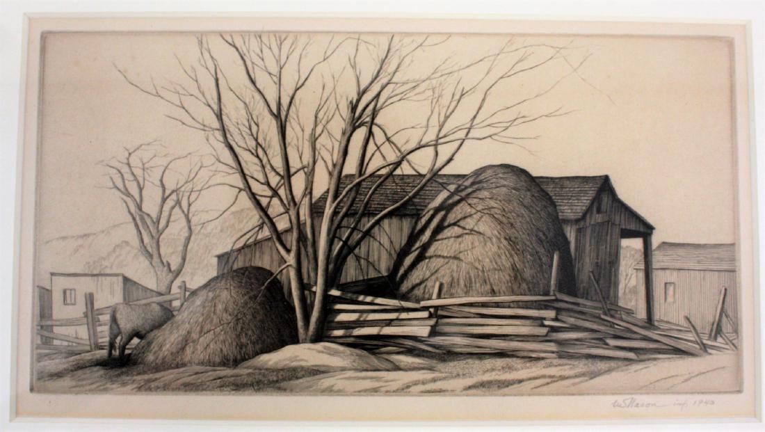 Thomas Nason; 20thC. American Engraving Signed (1 of 6)