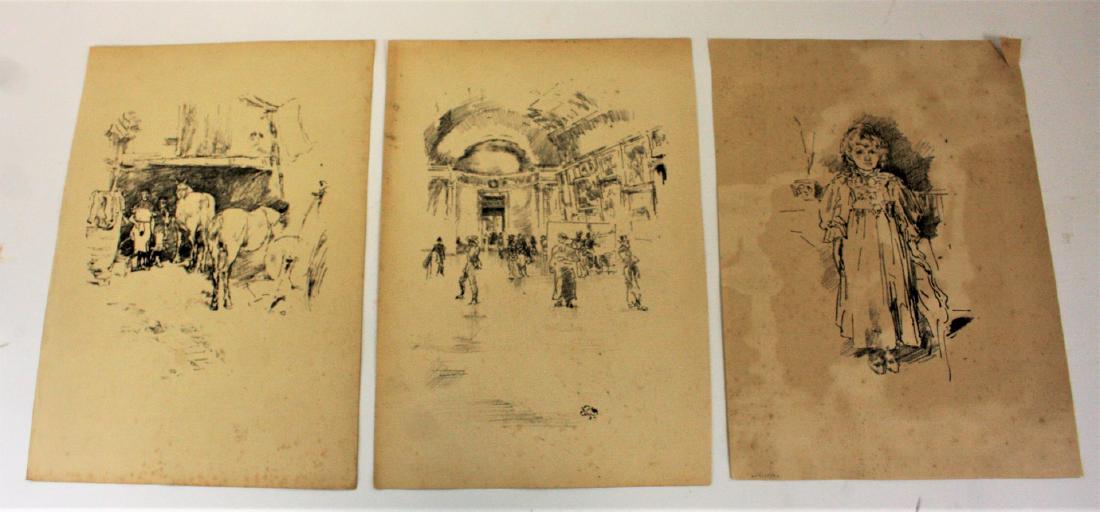 Whistler; Three(3) Studio Publisher Lithographs (1 of 6)