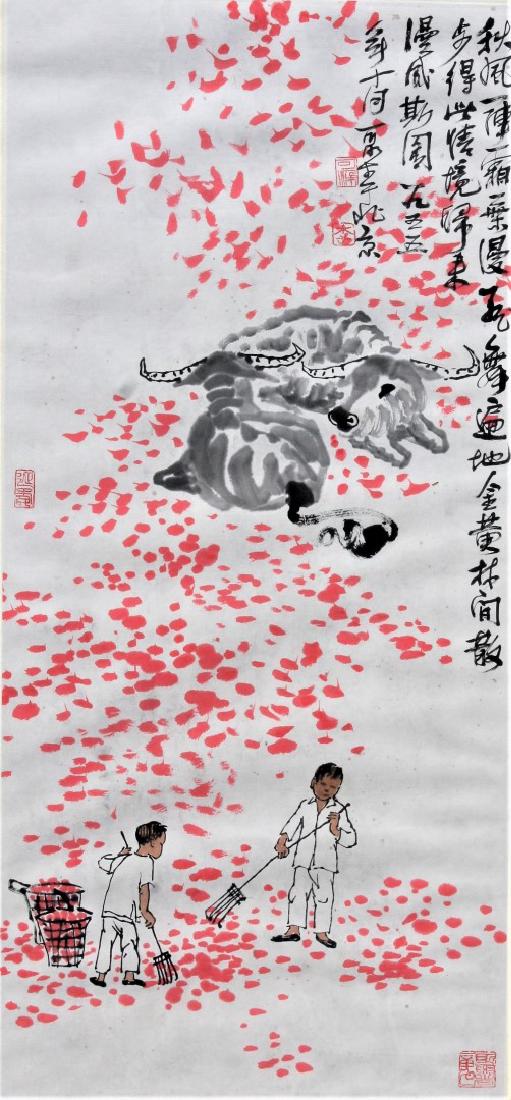 20thC. Chinese Framed Scroll Painting (1 of 6)