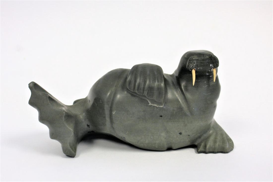 Inuit Stone Carving - Walrus (1 of 5)