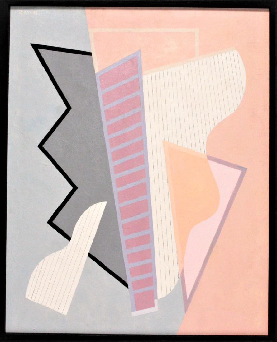 Seymour Zayon; 20thC. Oil Abstract Composition Signed (1 of 5)