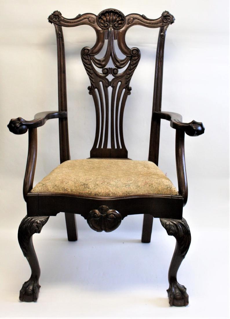 Rare American Mahogany Treaty Chair (1 of 10)
