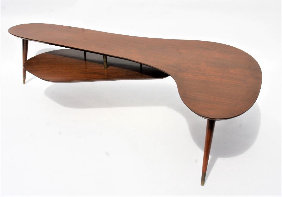 Mid Century Walnut Boomerang Coffee Table (1 of 6)