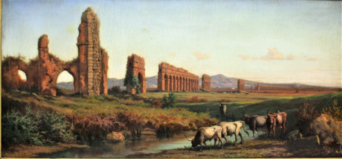 Henryk Cieszkowski; 19thC. Polish Oil Landscape Signed (1 of 10)