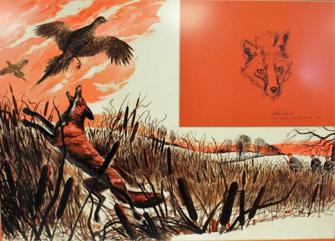 John Gould; 20thC. American Gouache Illustration (1 of 8)