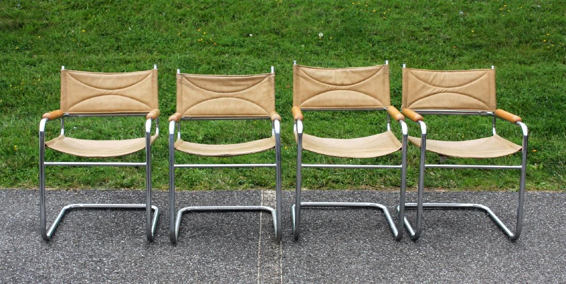 Four(4) Marcel Breuer Style Chrome Chairs (1 of 4)