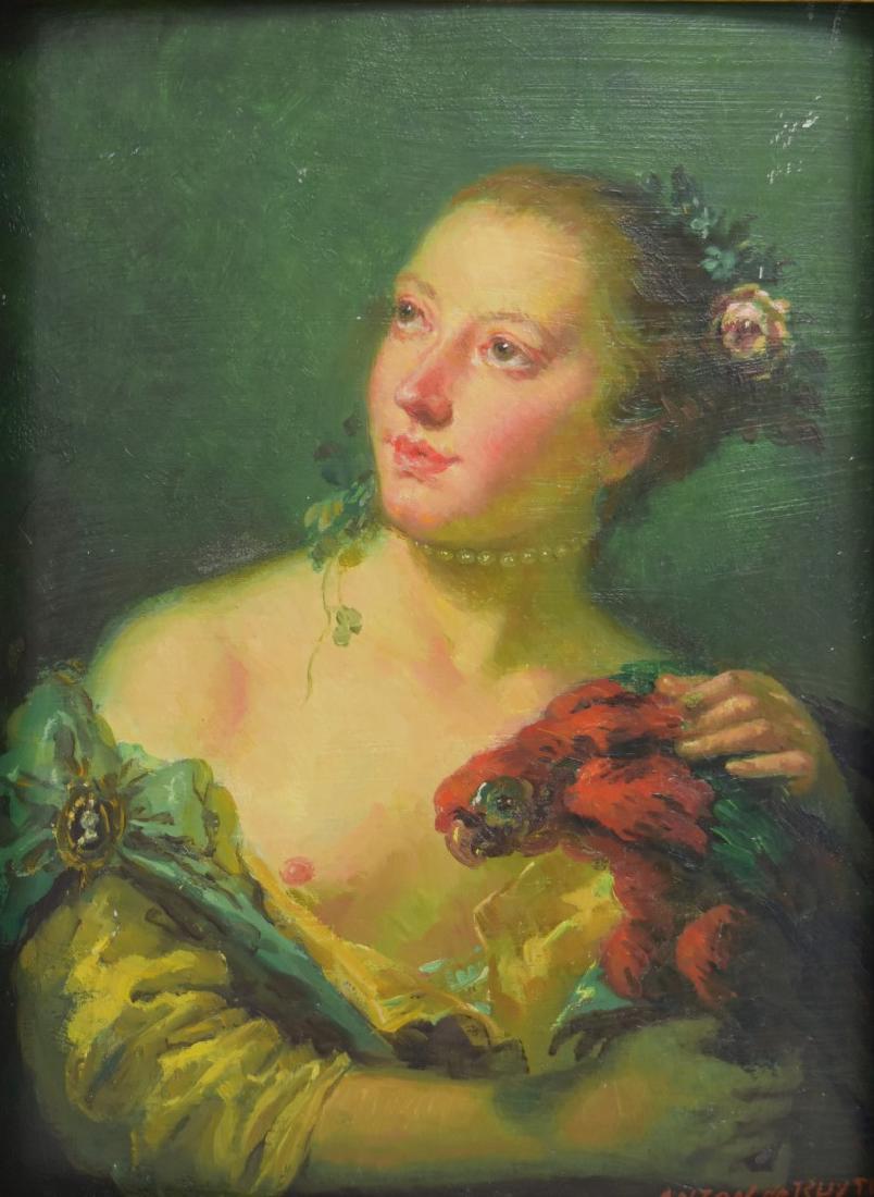 Anton de Ruyter; 19thC. Oil Portrait Signed (1 of 6)