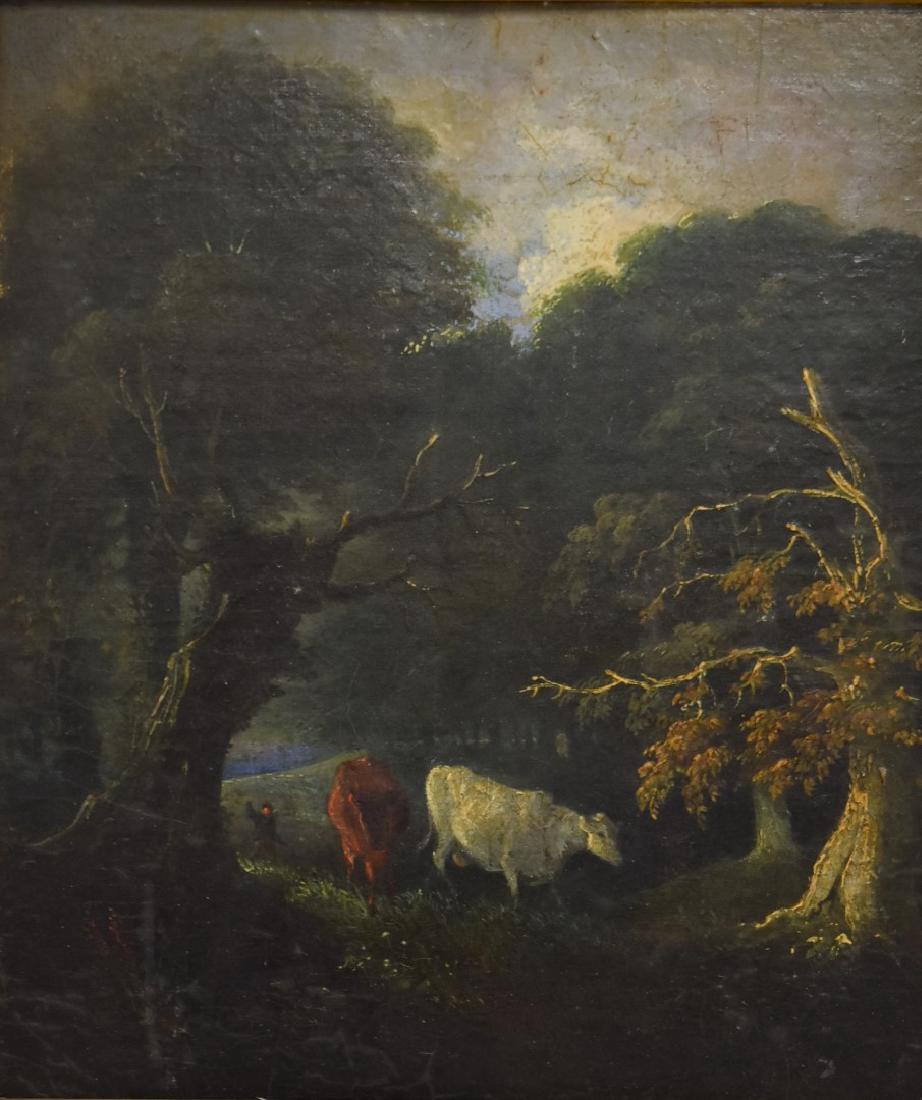 18thC. German School; Oil - Pastoral Landscape (1 of 6)