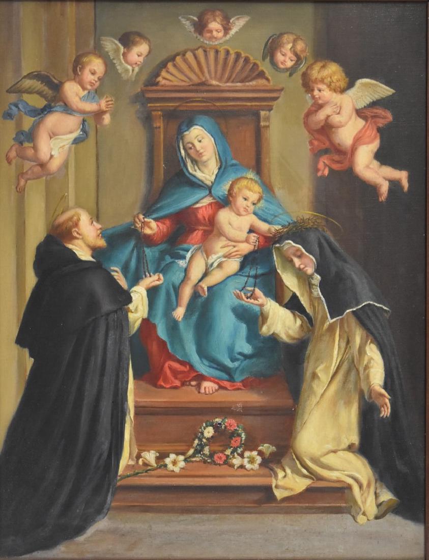 20thC. Continental School; Oil - Religious Scene (1 of 5)