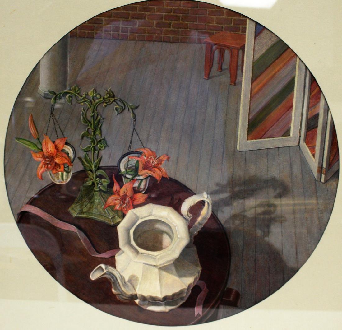 R. Sanders; 20thC. Modernist Still Life Signed (1 of 4)