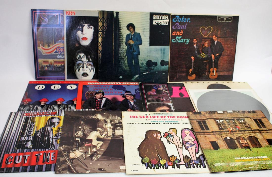 Lot of Vintage LP Record Albums(12): Including: rock n' roll and others