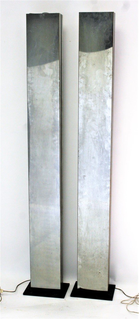 Pair of Mid Century Casella Chrome Pylon Lamps (1 of 7)