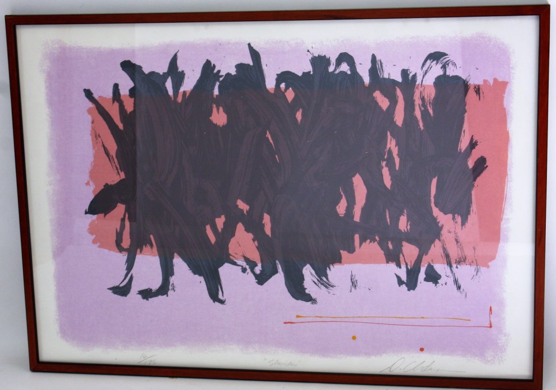 Dan Christensen; 20thC. Modernist Lithograph Signed (1 of 7)