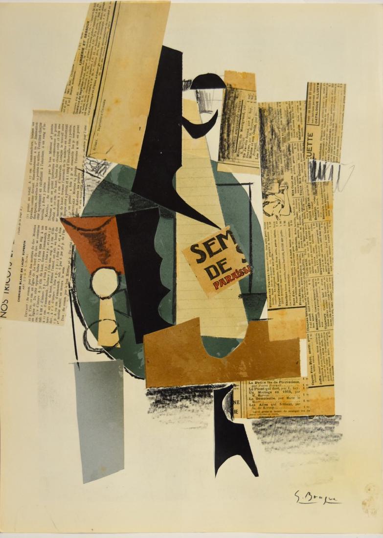 Braque(after); Mixed Media Collage