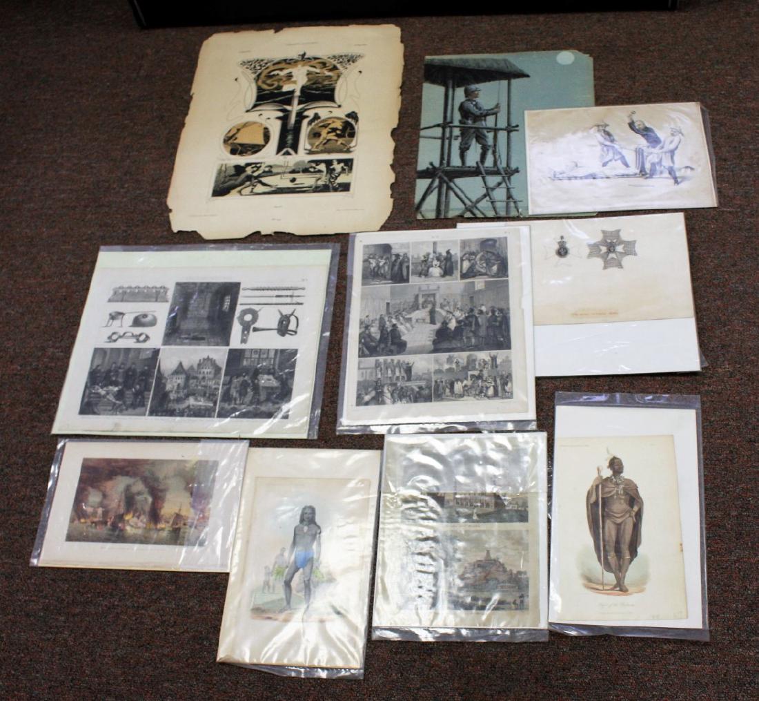 Lot of Miscellaneous 19thC. Engravings and Prints(10) (1 of 5)