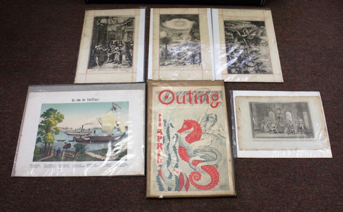 Lot of Miscellaneous Etchings and Prints(6) (1 of 5)