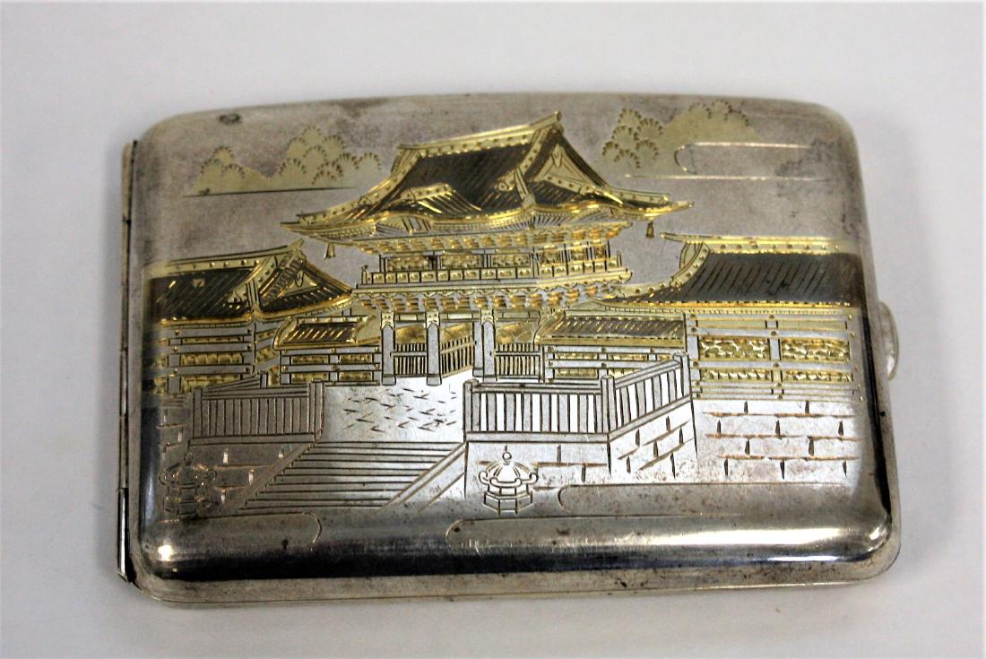 Japanese Sterling Silver Cigarette Case (1 of 5)