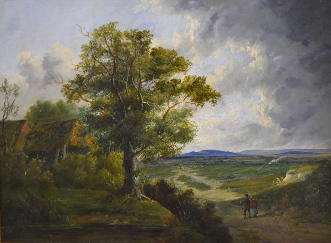 Charles Morris; 19thC. English Oil Landscape Signed (1 of 6)