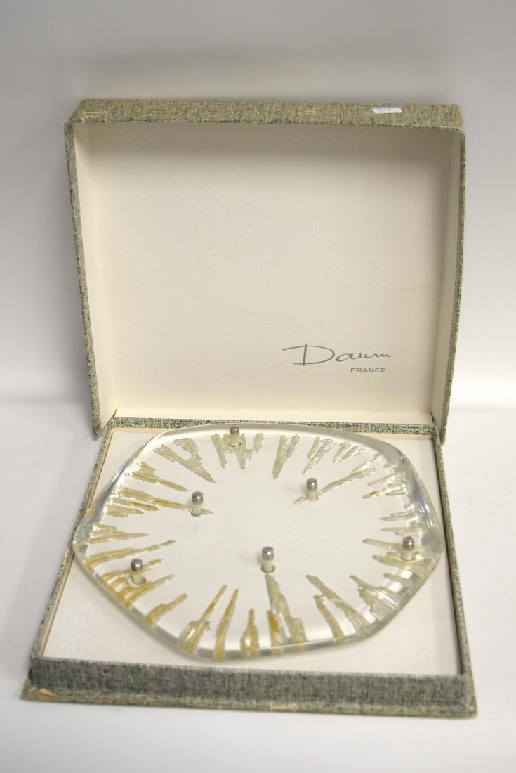 Daum Mid Century Crystal Table Sculpture Signed (1 of 7)