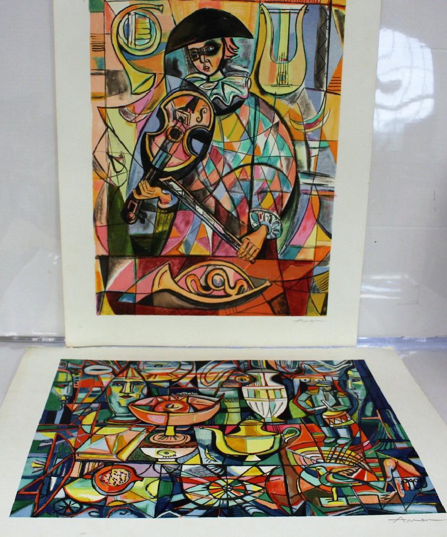 Irving Amen; Two(2) Lithographs Signed (1 of 6)