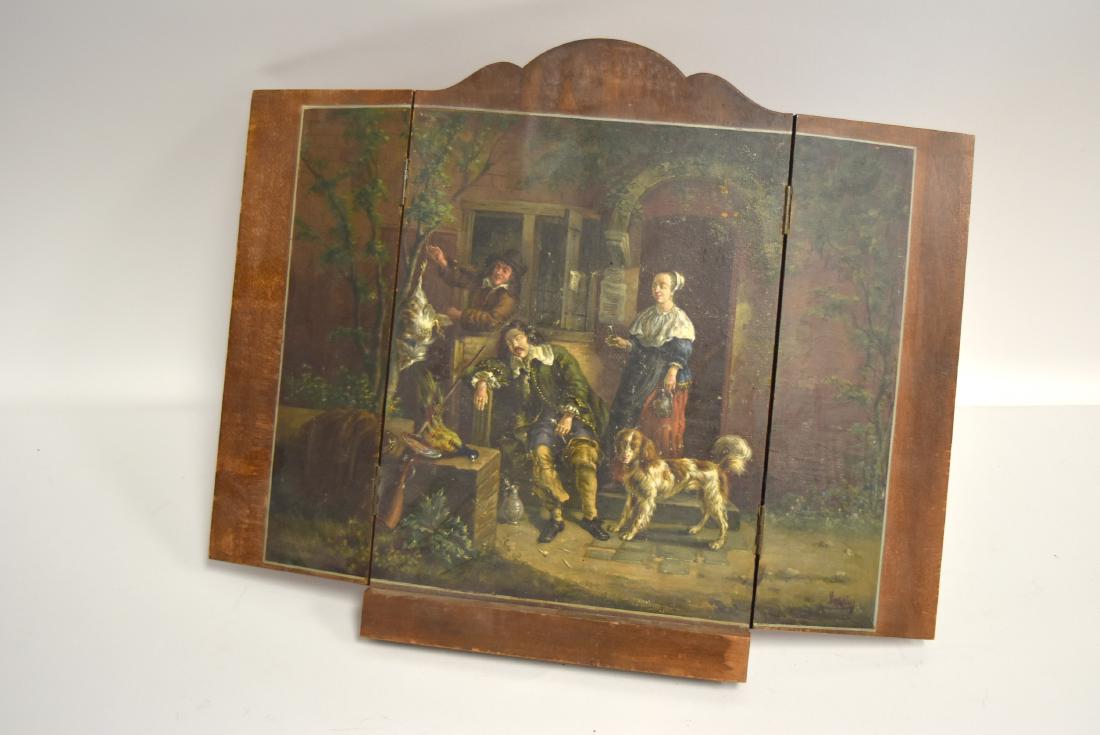 Continental Painted Wood Table Screen (1 of 8)