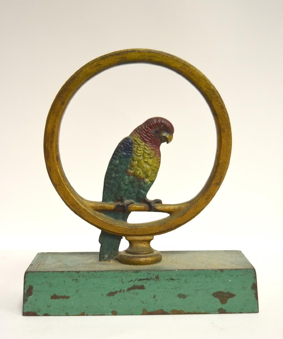Antique Cast Iron Parrot Doorstop (1 of 5)