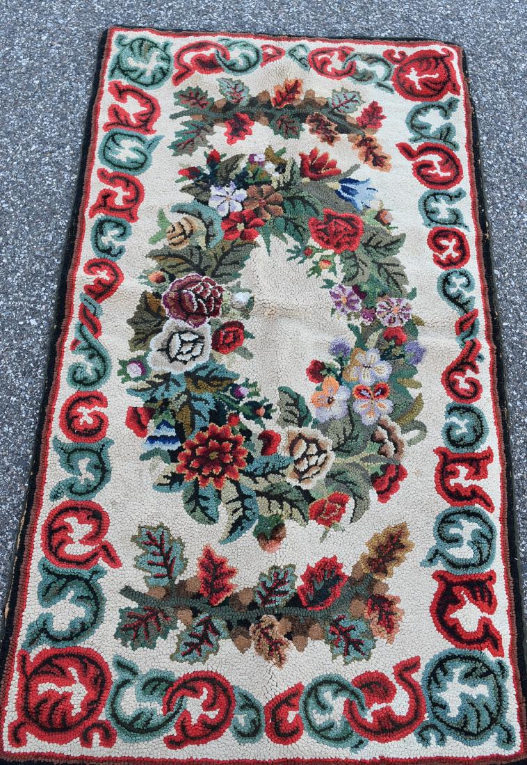 Early Hooked Rug (1 of 4)