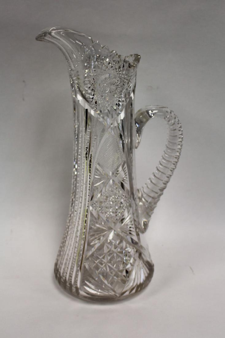 American Brilliant Cut Glass Pitcher (1 of 4)
