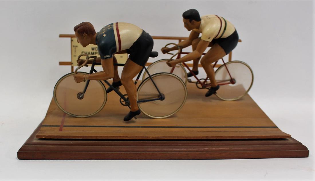 Folk Art Figural Cycling Sculpture (1 of 7)
