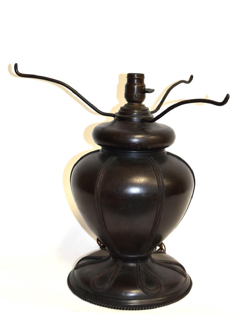 Tiffany Studios Bronze Lamp Base Signed (1 of 10)