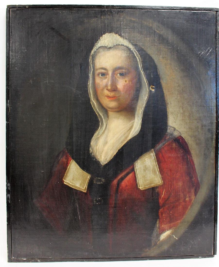 19thC. Continental School; Oil Portrait of a Woman (1 of 5)