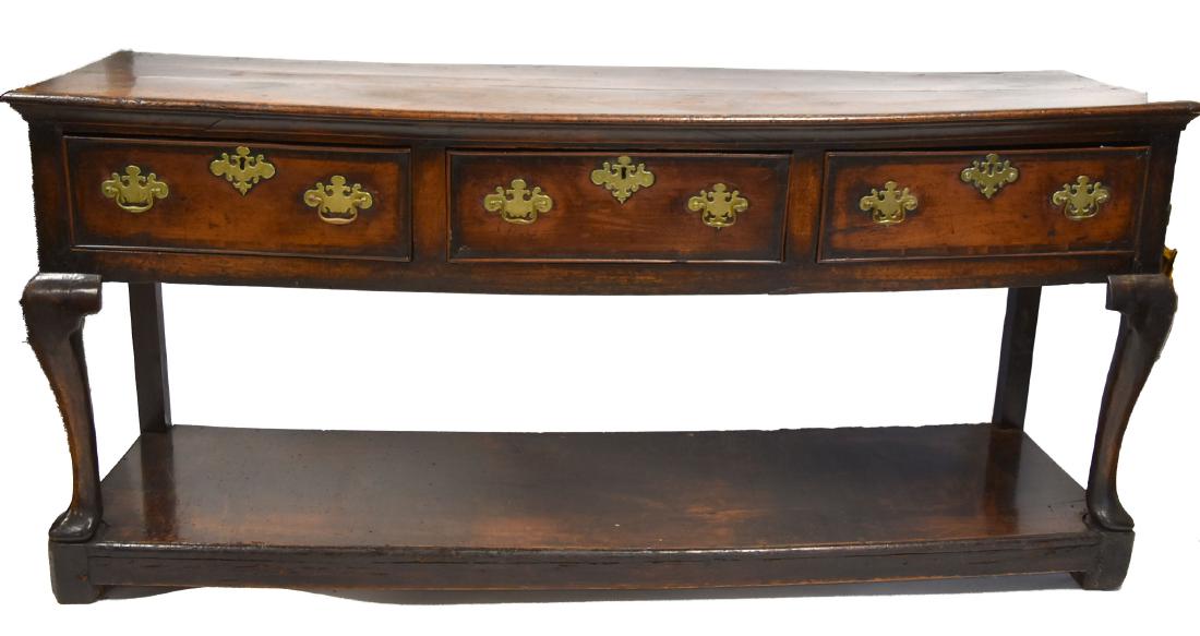 18thC. Queen Anne Period Cherry Sideboard (1 of 20)