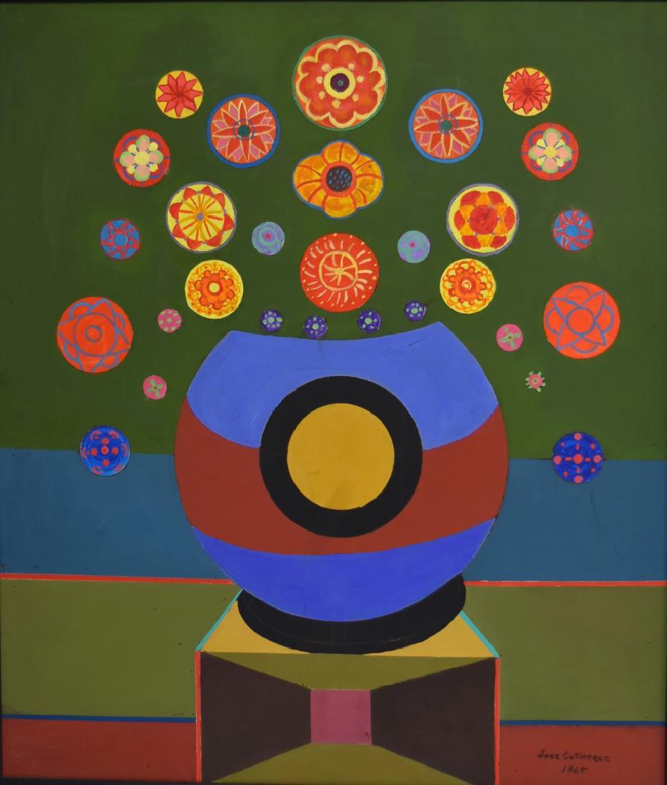 Jose Gutierrez; 20thC. Mexican Oil Still Life Signed (1 of 4)