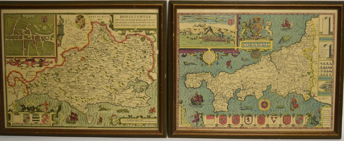 Two(2) Early Hand Colored Maps (1 of 11)