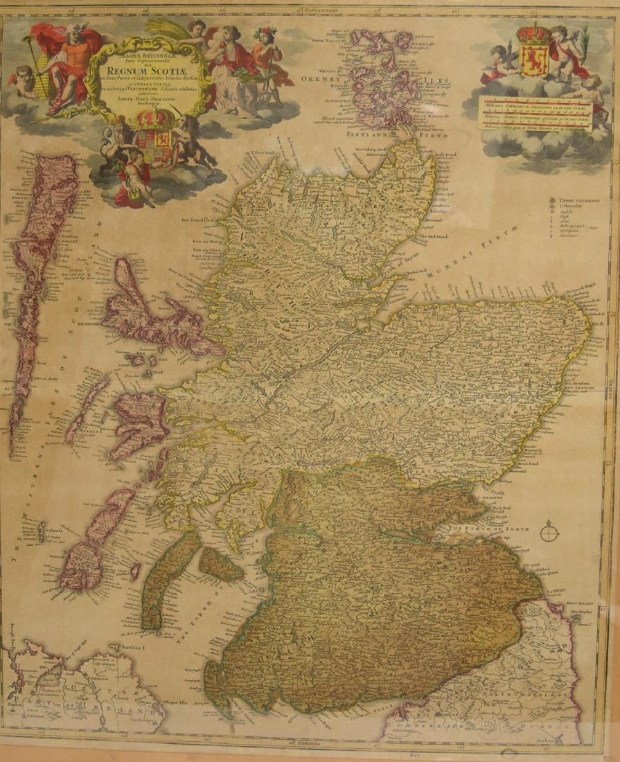 Early Hand Colored Map of Scotland (1 of 8)