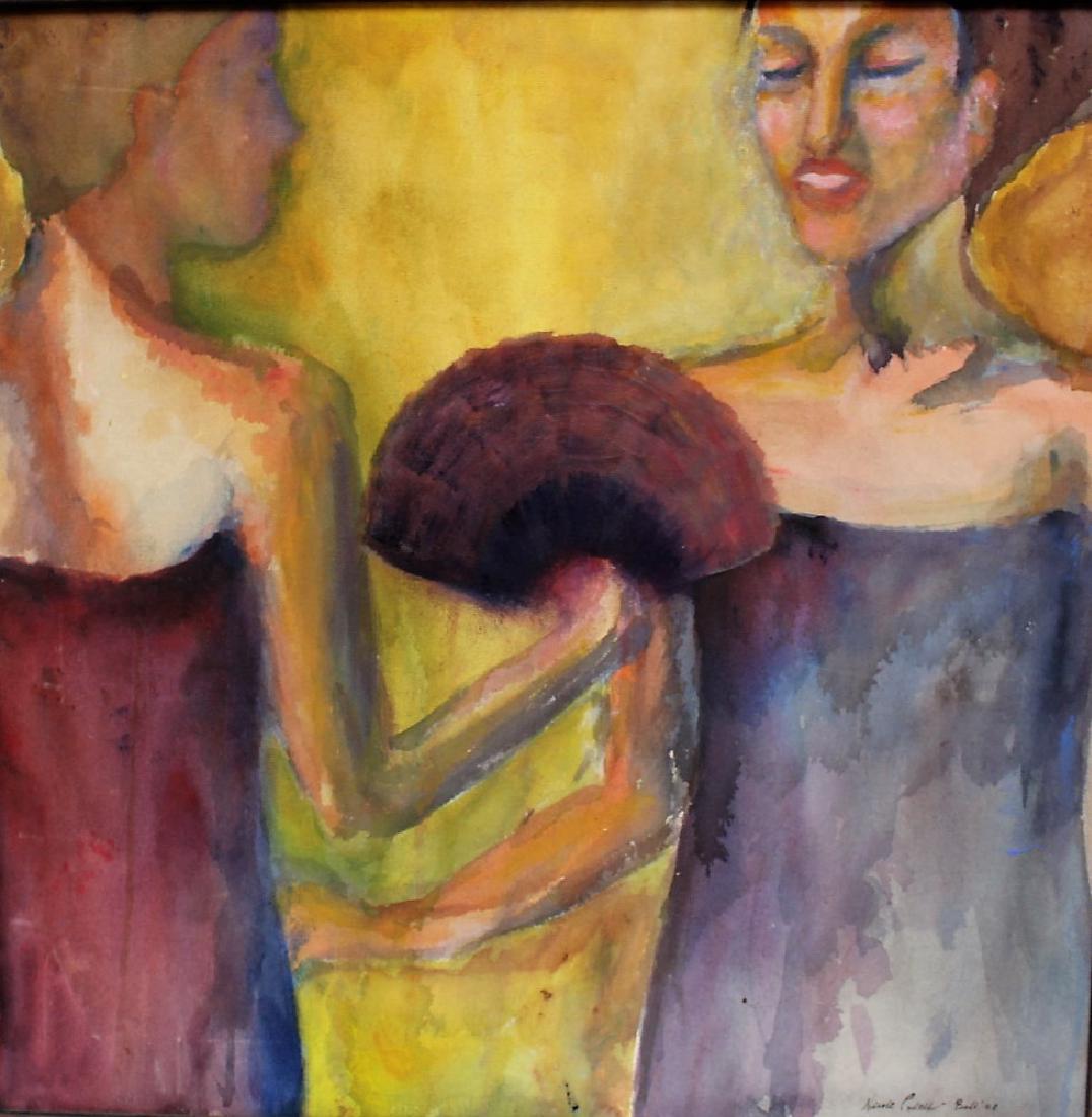 Nicole Podell; Modernist Oil Painting  Signed (1 of 4)