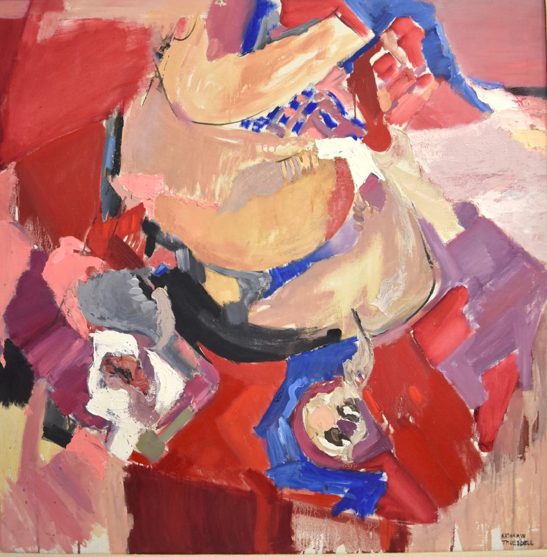 Katharyn Truesdell; 20thC. Modernist Oil Signed (1 of 8)