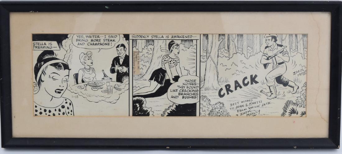 Jack and Zack Mosley; Original Pen and Ink Cartoon (1 of 8)