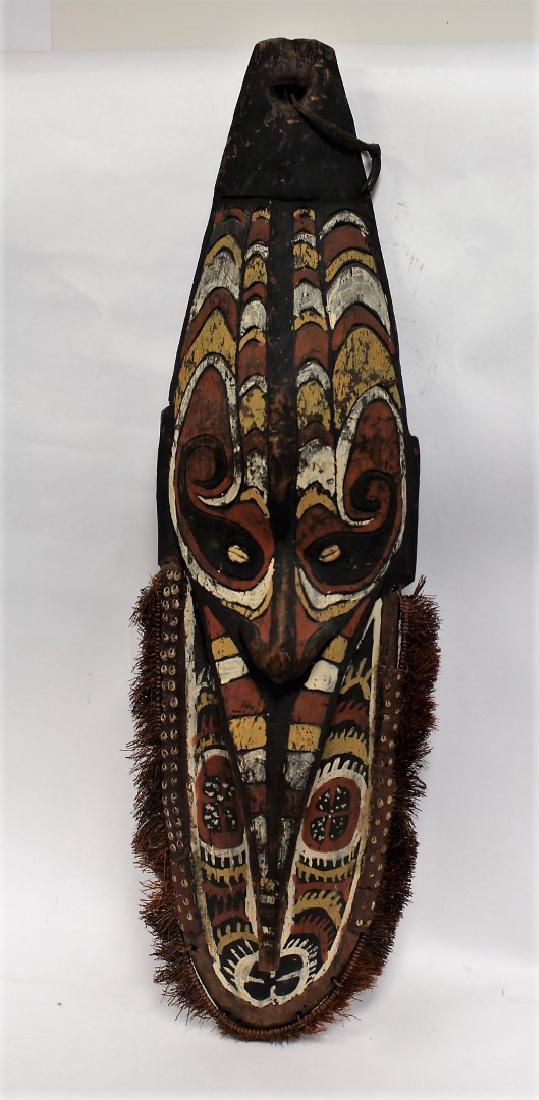 Oceanic Painted Wood Shield (1 of 4)