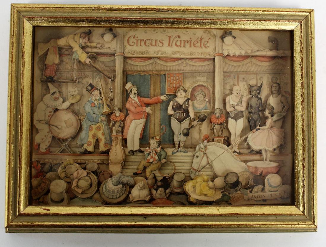 Framed Two Dimensional Circus Scene (1 of 4)