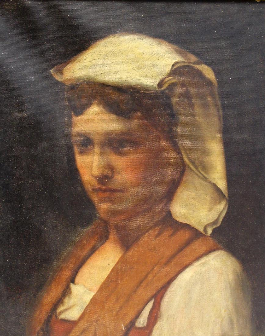 19thC. Continental School; Oil Portrait of a Woman (1 of 4)