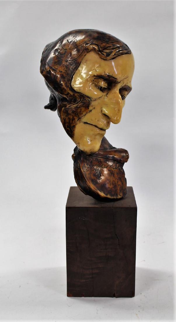 Haginini; 20thC. Bust of a Man Signed (1 of 6)